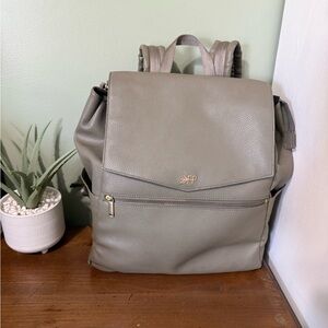 Freshly Picked Sage Leather Diaper Bag Backpack - Women & Men